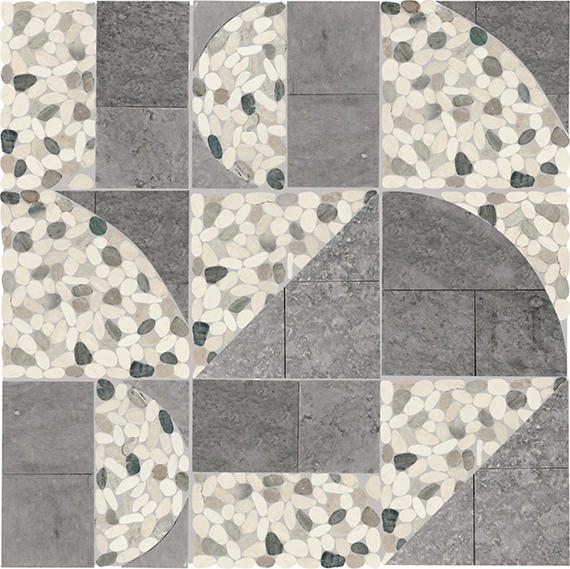 Daltile PEBBLE OASIS - Coal 12" x 12" (Per Carton)