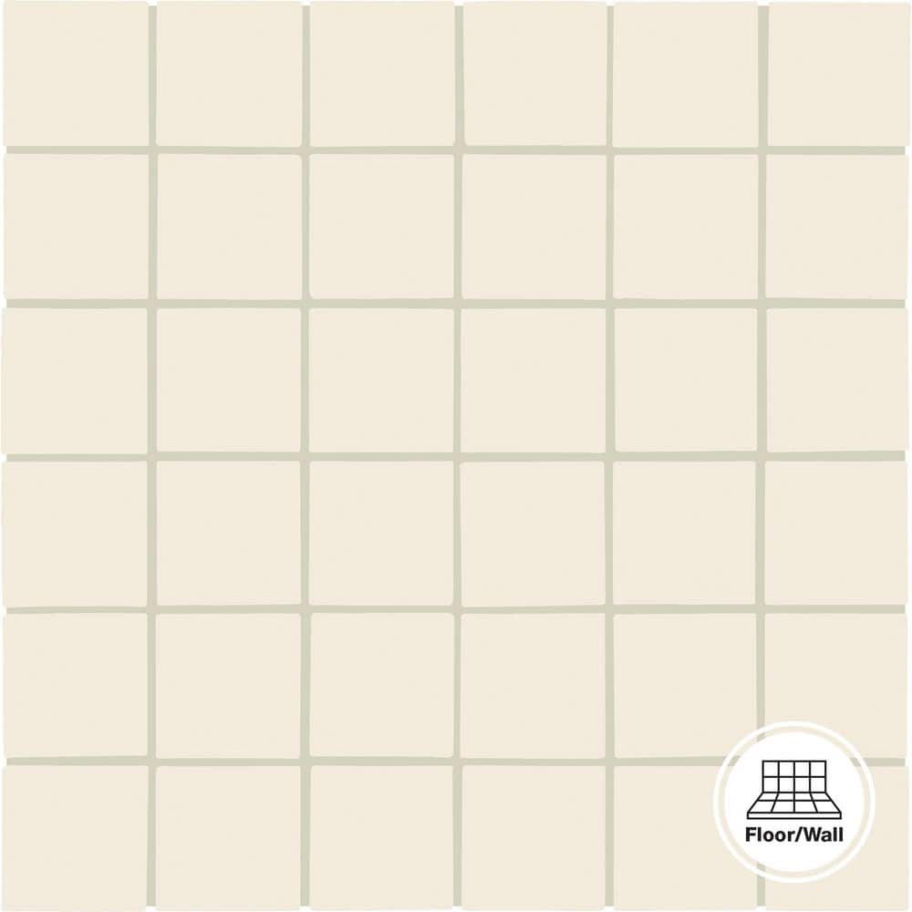 Homesourced Restore Textured - Matte Ivory 2 x 2 MS (Per Carton)