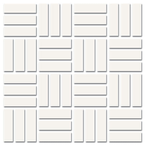 Daltile Color Wheel Mosaic - Arctic White 1 x 3LWMS (Per Carton)