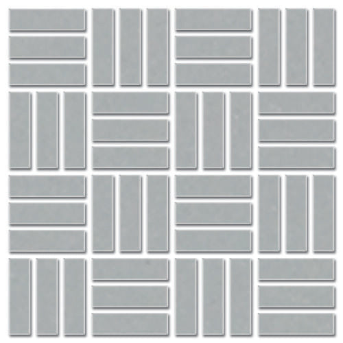 Daltile Color Wheel Mosaic - Mt Desert Gray 1 x 3LWMS (Per Carton)