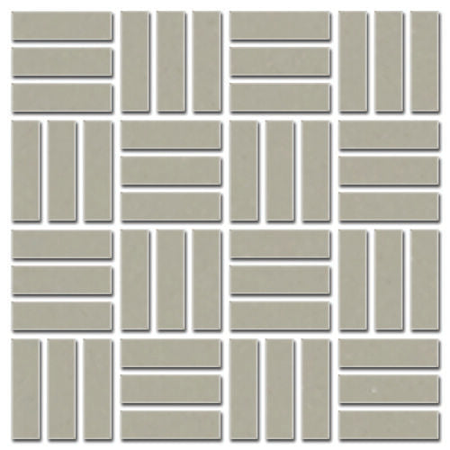 Daltile Color Wheel Mosaic - Architectural Gray 1 x 3 LWMS (Per Carton)