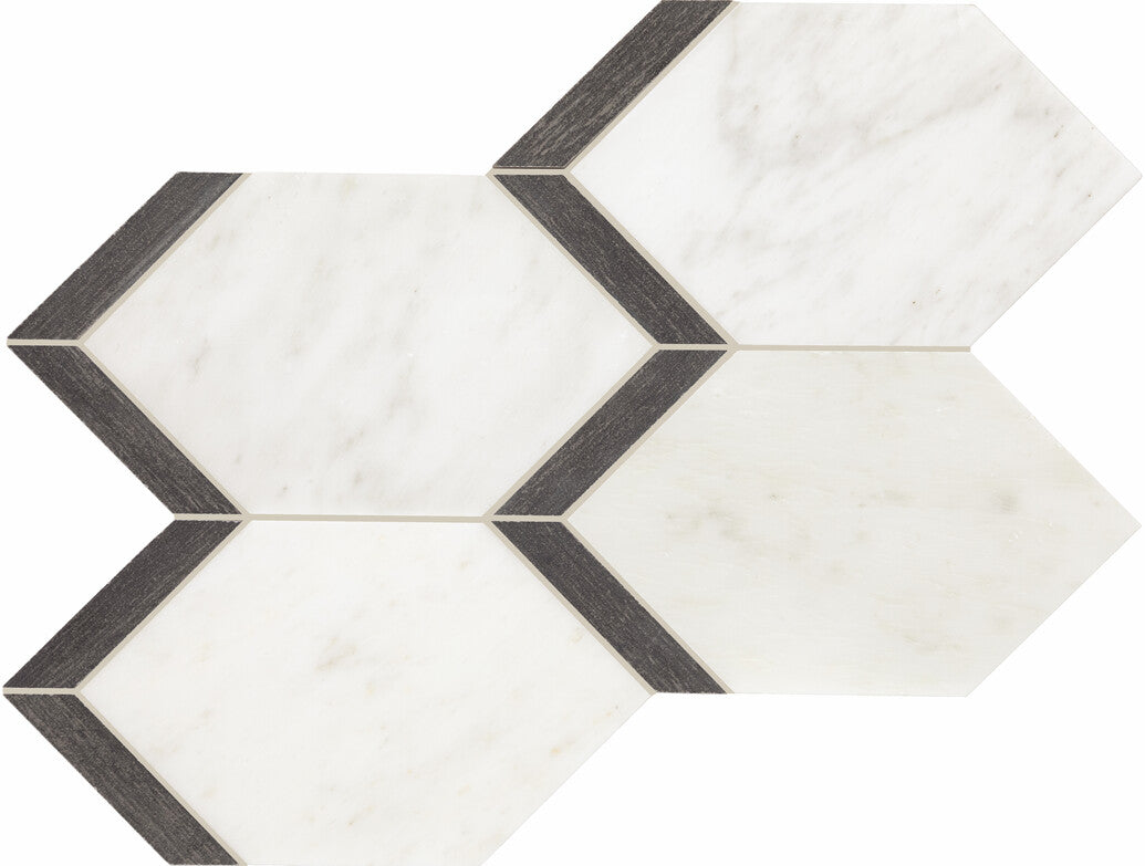 Marazzi Castellina - White & Midnight Grey #REF! (Full Pallet)