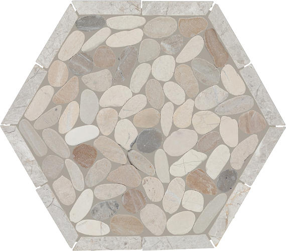 Daltile Pebble Oasis Matte - Seashell 10" x 12" (Per Carton)