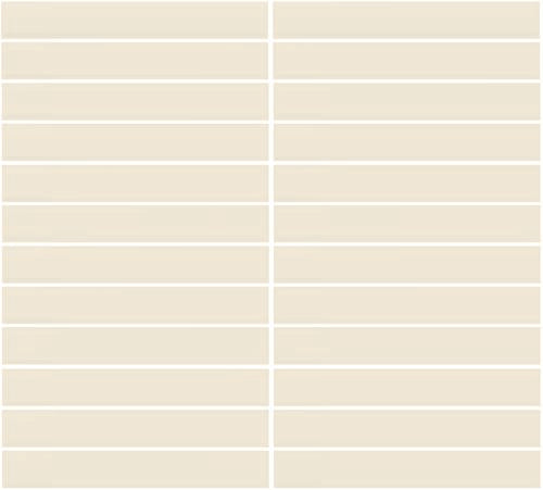 Daltile Color Wheel Mosaic Textured - Matte Biscuit 1 x 6 STRA (Per Carton)