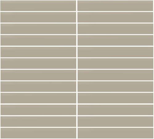 Daltile Color Wheel Mosaic Textured - Architectural Gray 1 x 6 (Per Carton)