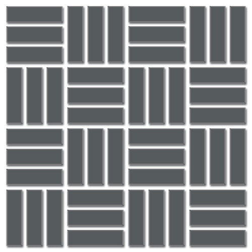 Daltile Color Wheel Mosaic - Chalkboard 1 x 3 LWMS (Per Carton)