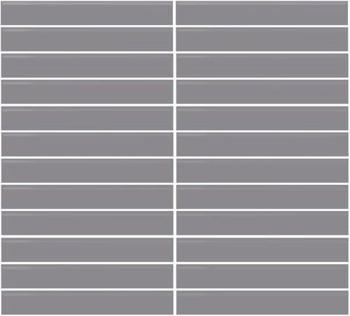 Daltile Color Wheel Mosaic Polished - Suede Gray POLISHED 1 x 6 (Per Carton)