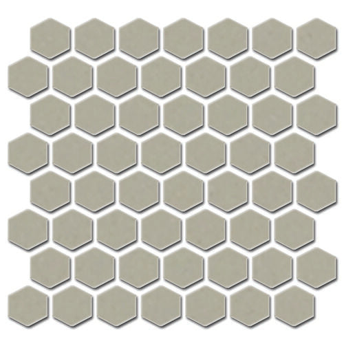 Daltile Color Wheel Mosaic - Architectural Gray 1.5 HEX (Per Carton)