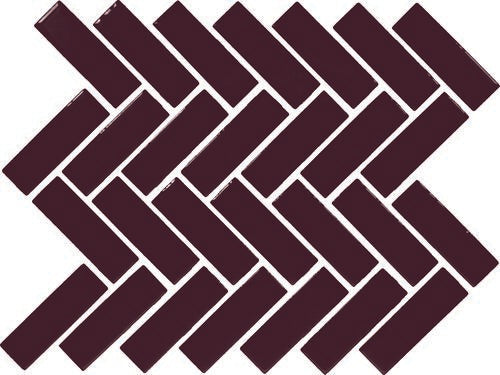 Daltile Color Wheel Mosaic - Plum Crazy 1 x 3 HERR (Per Carton)