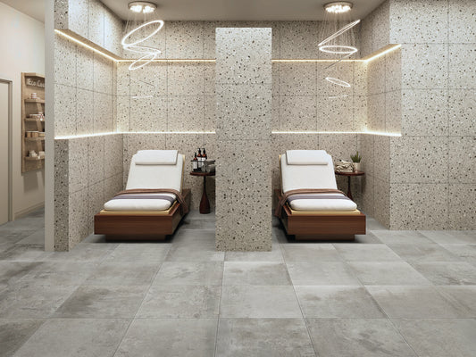 Daltile Poke Textured - Ash Flecks 24 x 24 (Full Pallet)