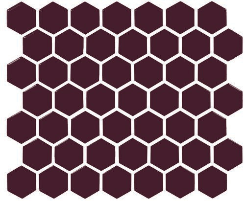 Daltile Color Wheel Mosaic - Plum Crazy 1.5 HEXMS (Per Carton)