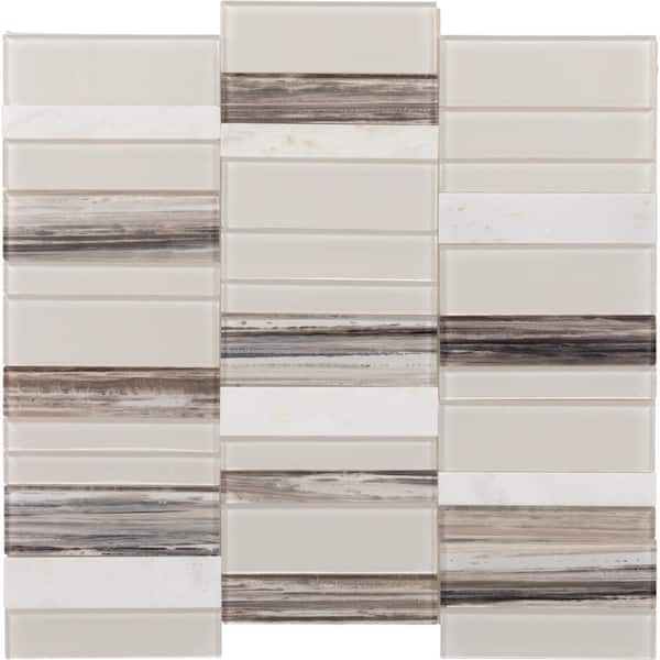 Daltile Home Center Xpress Mosaix Polished - Daphne White Silo 4" x Random length (Per Carton)
