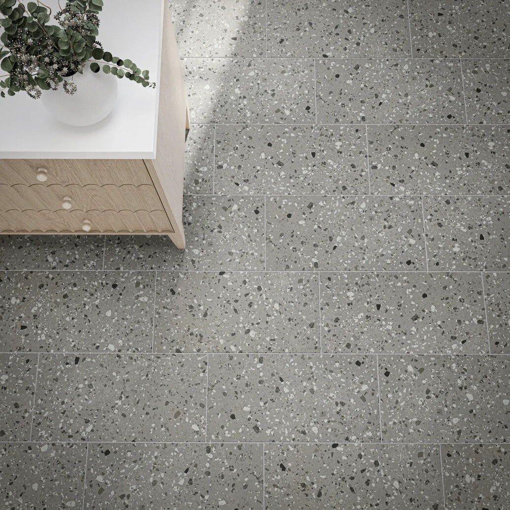 Daltile Poke Textured - Smoke Flecks 12 x 24 (Full Pallet)