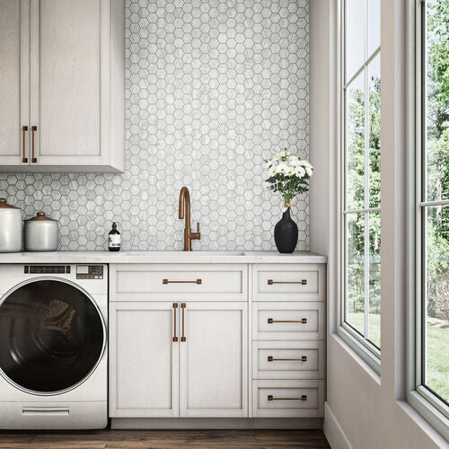 Homesourced Genuine Stone - Pearlescent Hex - 3 (Full Pallet)
