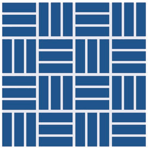 Daltile Color Wheel Mosaic - Sea Breeze 1 x 3LWMS (Per Carton)
