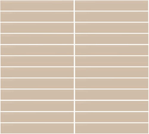 Daltile Color Wheel Mosaic Textured - Urban Putty 1 x 6 (Per Carton)