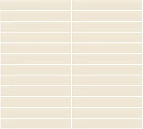Daltile Color Wheel Mosaic Polished - Biscuit 1 x 6 (Per Carton)