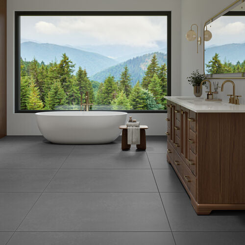 Daltile Cohesion Polished - Dark Grey POLISHED 24 x 48 (Full Pallet)